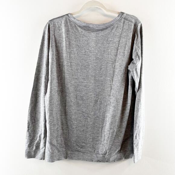 Lululemon Swiftly Relaxed Long-Sleeve Crew Neck T-Shirt Slate Gray 12 - Picture 6 of 6